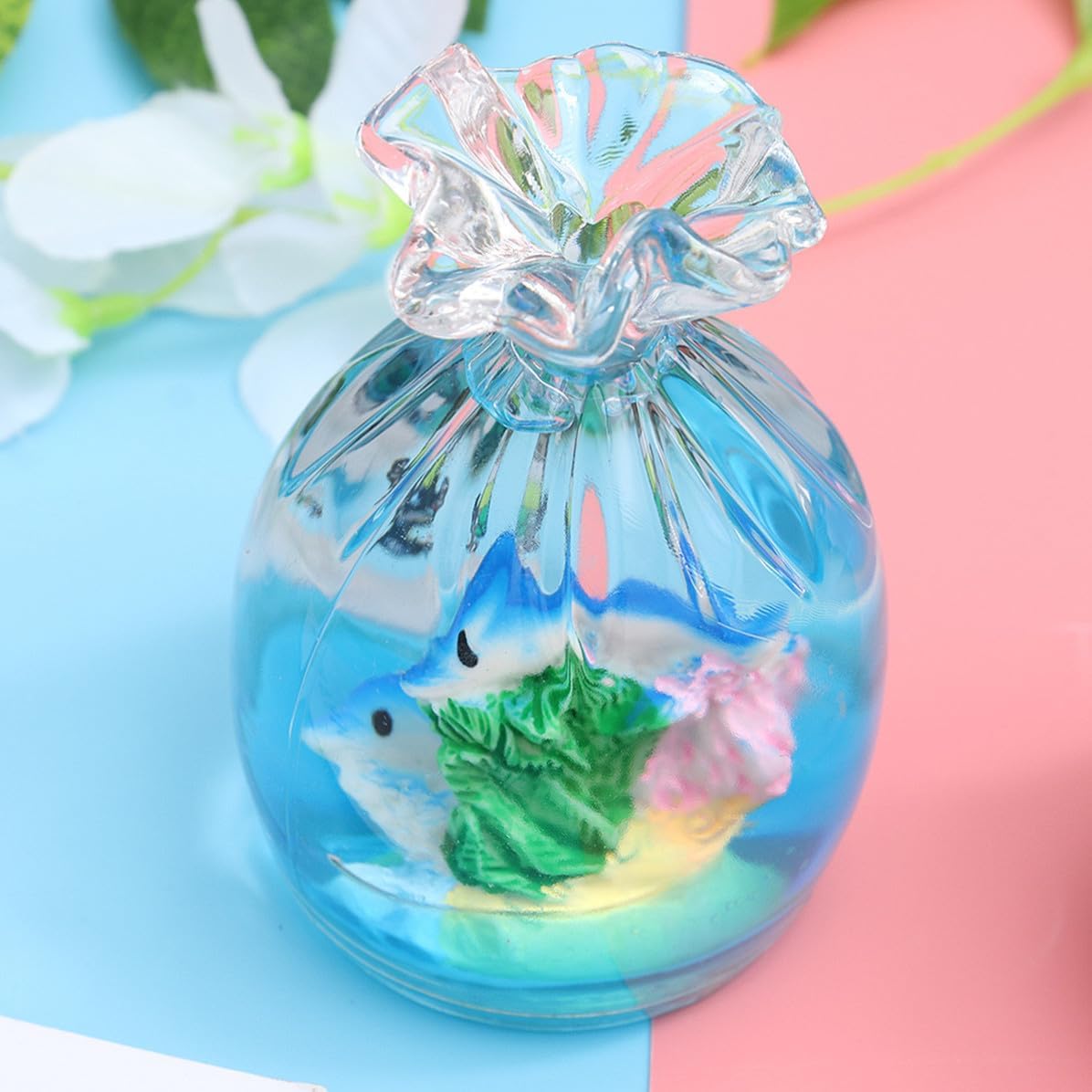 Gatuida Acrylic Flowing Timer Pen Holder Mediterranean Desk Ornament image 4