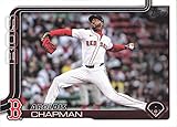 2025 TOPPS UPDATE #US116 AROLDIS CHAPMAN BOSTON RED SOX BASEBALL OFFICIAL TRADING CARD OF MLB