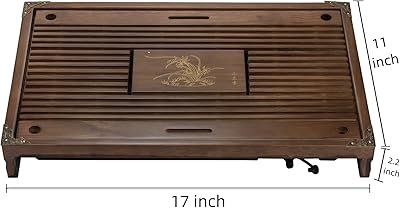 XL Size Bamboo Chinese Tea Tray - 15.6 X 10.9 Inch Japanese Tea Serving Tray Gongfu Tea Table Set Reservoir Type Water Storage Box Kong Fu Tea Tray XL Size Bamboo Chinese Tea Tray - 15.6 X 10.9 Inch Japanese Tea Serving Tray Gongfu Tea Table Set Reservoir Type Water Storage Box Kong Fu Tea Tray
