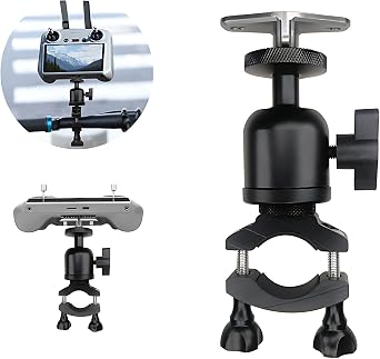 Bike Mount for Mini 4 Pro/DJI Neo RC2 Controller Bicycle Handlebar Bracket Compatible with DJI Mini 3 Pro/Air 2s/Mavic 3 Drone Bike Aluminu Clamp Clip Accessories Not for RC pro/RC N1