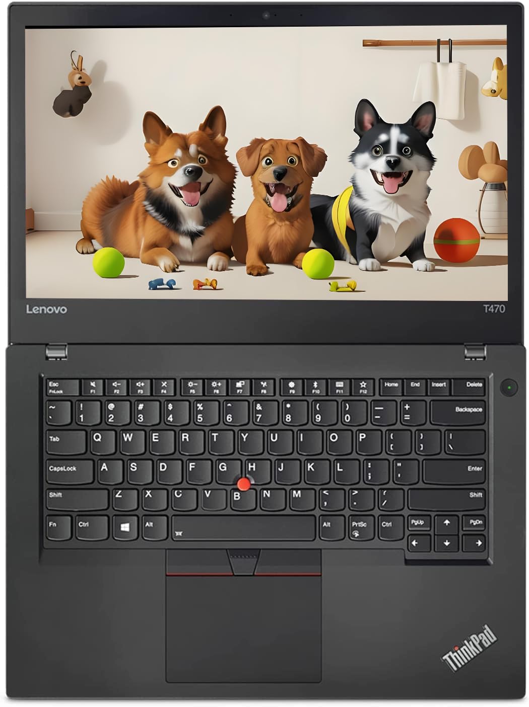 Lenovo ThinkPad T470 Computer portatile aziendale, 35,6 cm (14") (1366 x 768), Intel Core i5-6300U, 16 GB di RAM, 256 GB di SSD, Tastiera QWERTY, Windows 11 Pro (Ricondizionato)