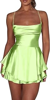 2025 - Vestido corto sexy para mujer Slim Show de color liso vestido largo sexy para mujer