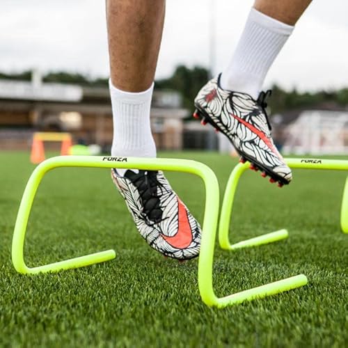Net World Sports Forza Speed & Agility Training Set - 6 Pack 6"/9"/12" Hurdles Training Equipment #TOP2