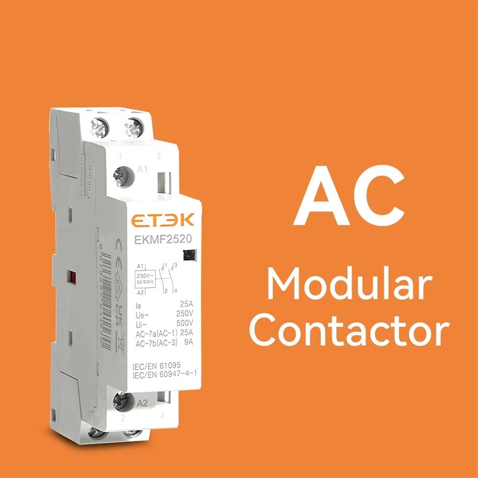 Domowy modułowy stycznik AC 220 V jednofazowy 2p 2no 2nc (2P 16A 2NO)