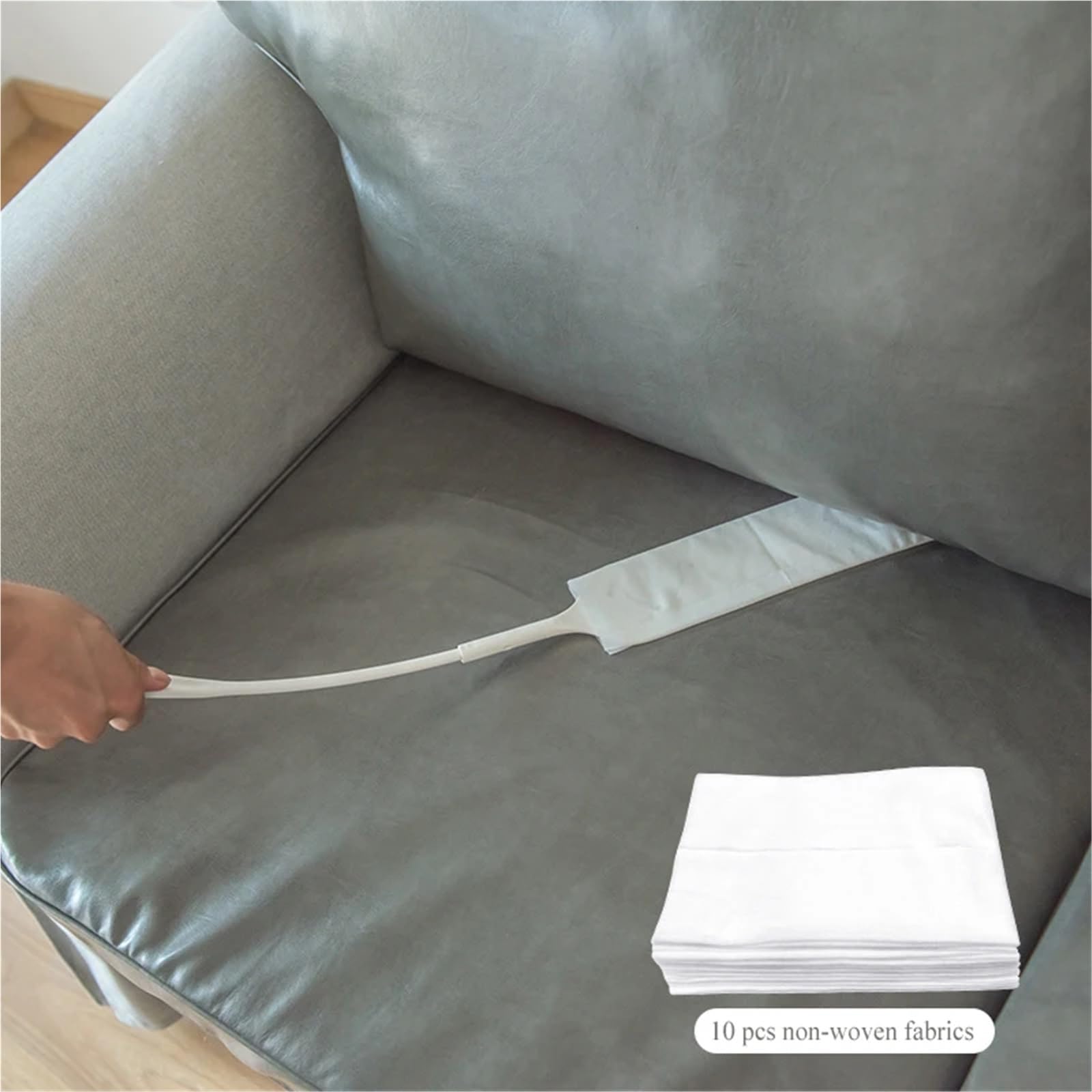 Sofa Gap Duster Detachable Brush for Non-Woven Brush for Sofa Bed Furniture Bottom Household Duster Cleaning(White)