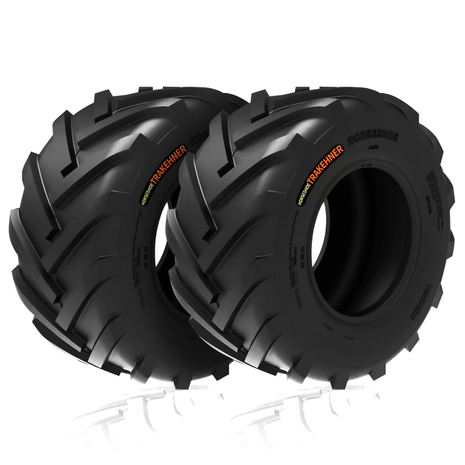 HORSESHOE TRAKEHNER 2 New 24x12.00-12 / 24x12-12 8PR Super Lug-King Ditch-Witch Trencher AG Farm Lawn Tractor Tires LRD Heavy Duty Color-Sidewall (24x12.00-12 8Ply)
