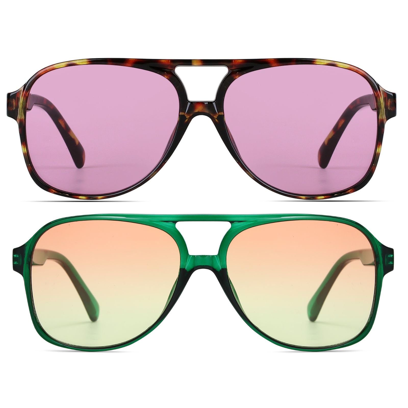 Xpectrum Trendy Retro Sunglasses for Men Women 70s Vintage Aviator Sun Glasses Classic Shades