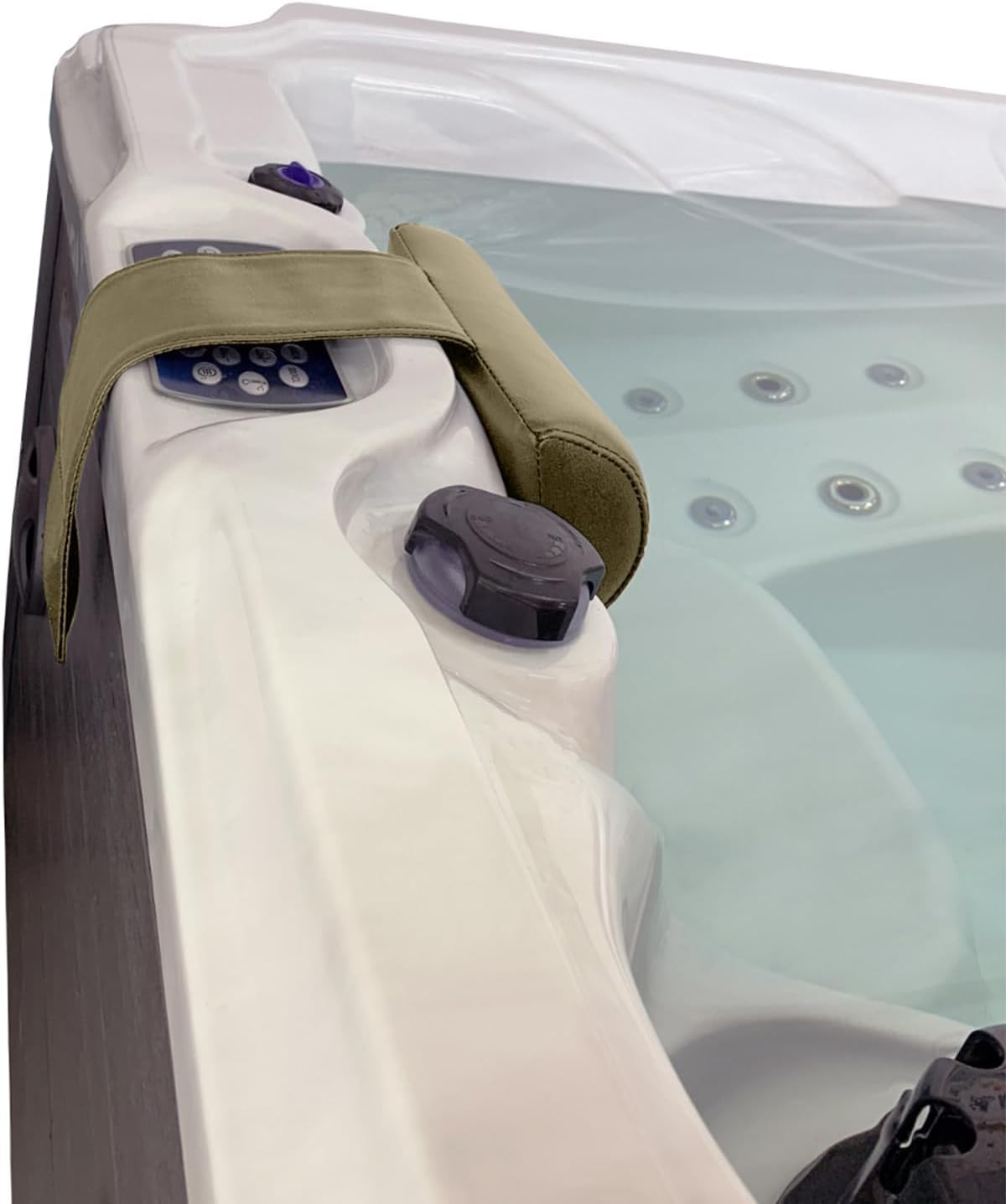 Poolzilla Universal Spa Pillow - Weighted Foam Headrest for Hot Tubs