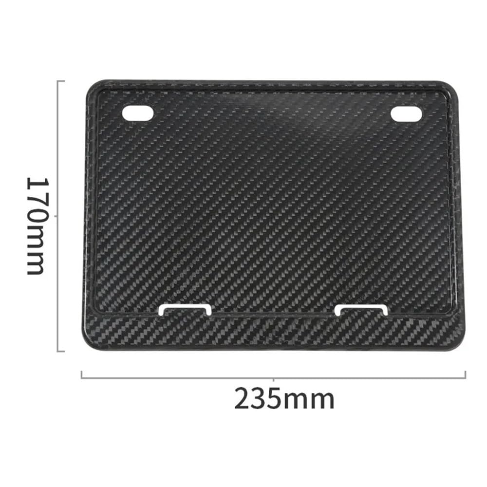Portatarga Moto modificata per accessori moto con telaio targa universale in fibra di carbonio