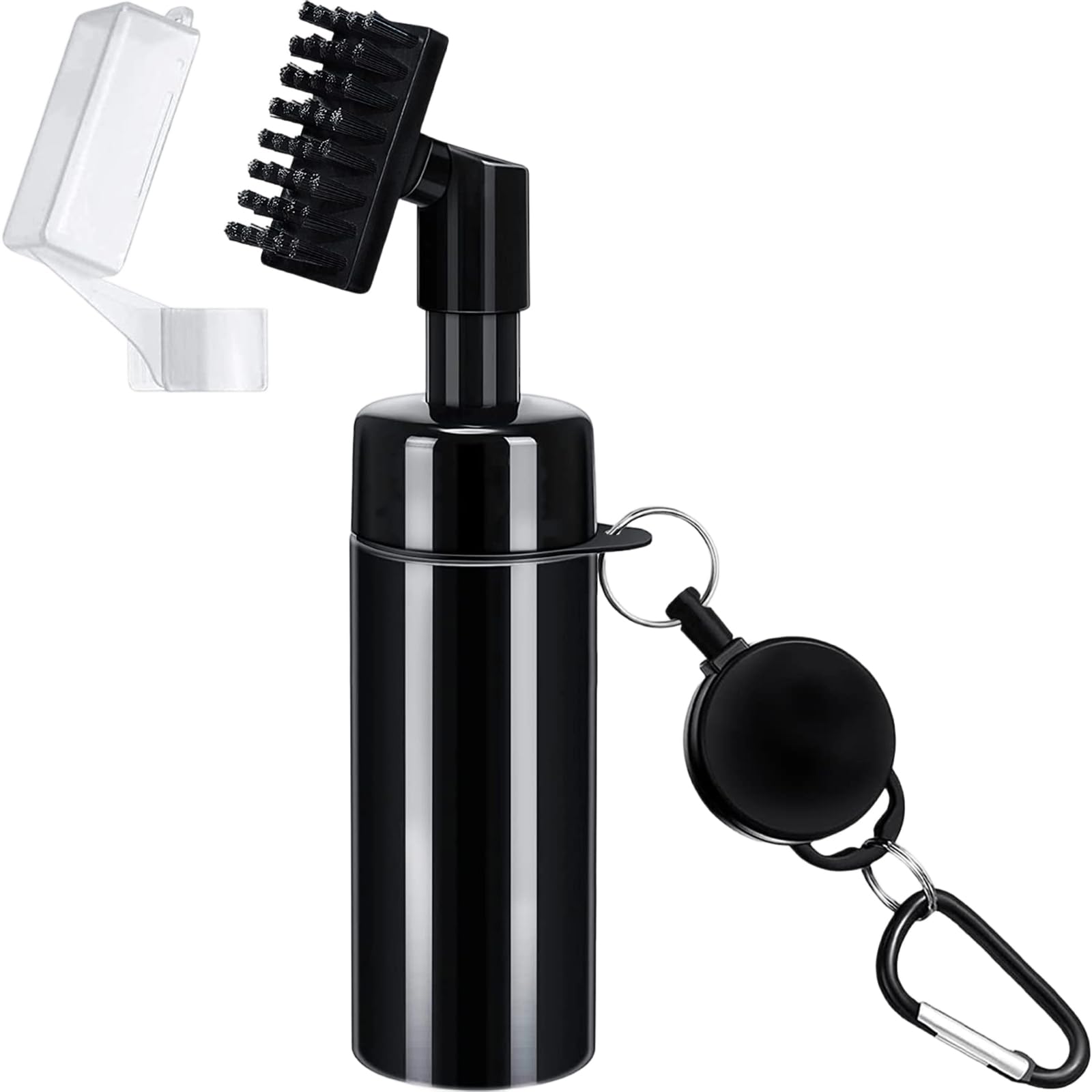 EujRcf Golf Club Brush Groove Cleaner Tool, Built-in Water Spray & Retractable Hook, Golf Accessories for Men, Brush Cover Golf Accessories, for Golf Balls Club Wet Scrub, Men Women Gifts