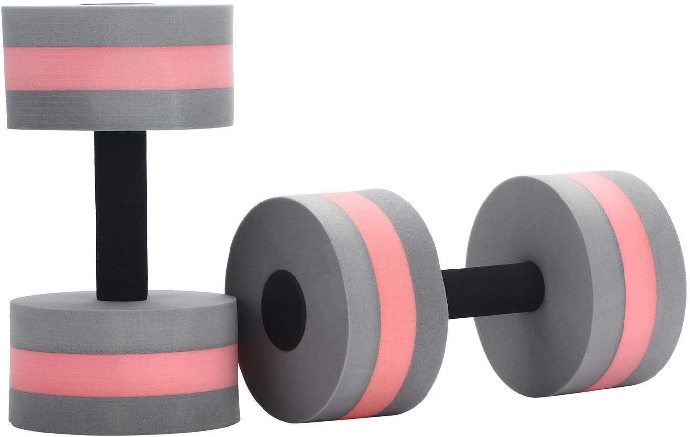 Leegoal(TM 1 Pair Water Aerobic Exercise Foam Dumbbells Pool Resistance, Water Fitness Exercises Equipment for Weight Loss,Green