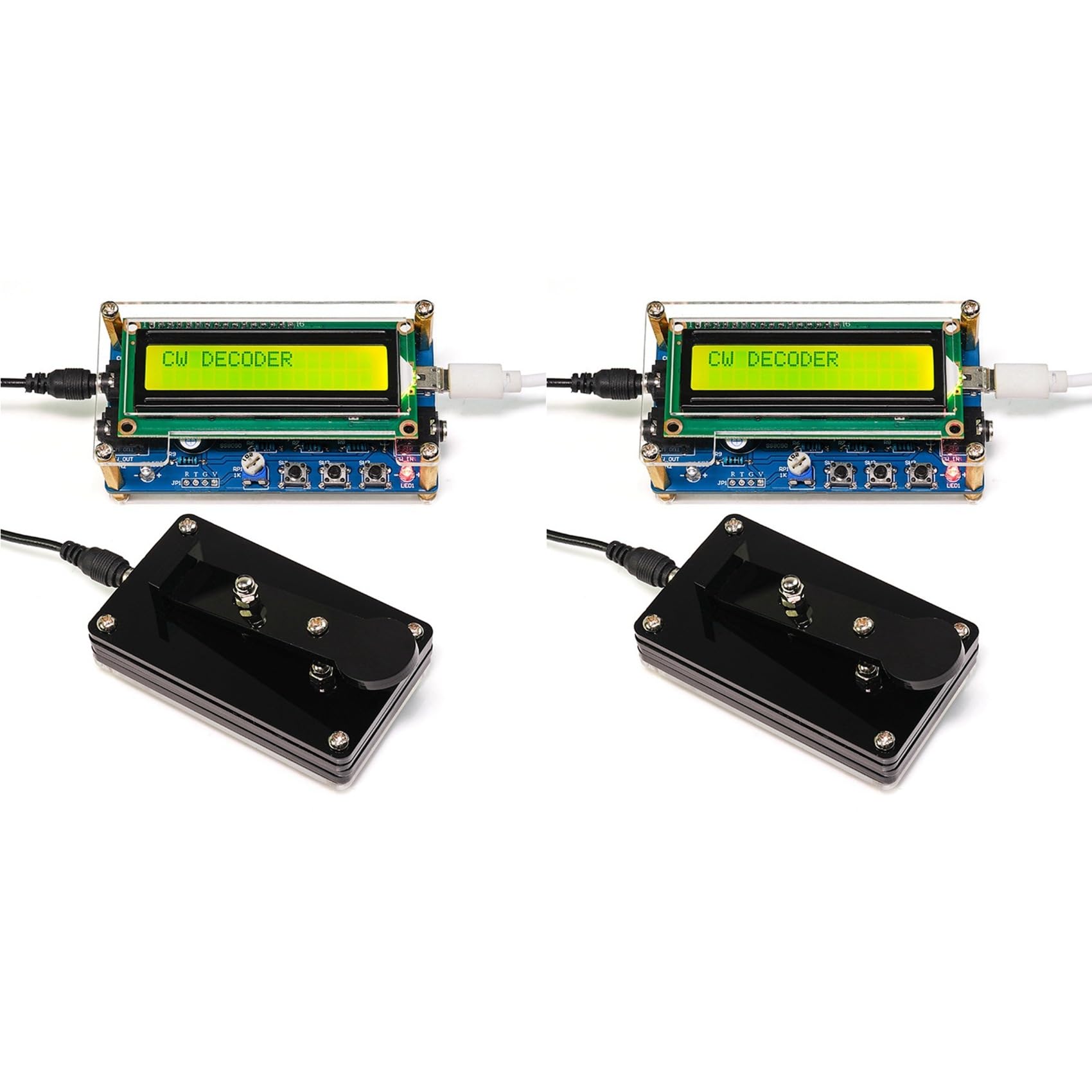 Décodeur de code Morse CW de précision avec écran LCD numérique et boîtier de protection - 8