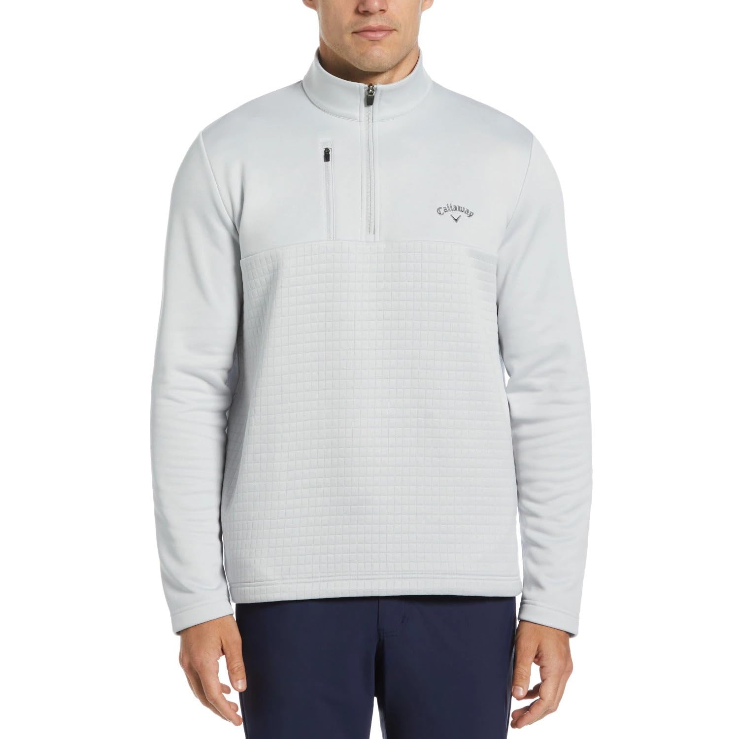 CallawayGolf Pullover Men's Outerwear - Warm and Stylish Golf Jacket for Men - Gray Dawn Large