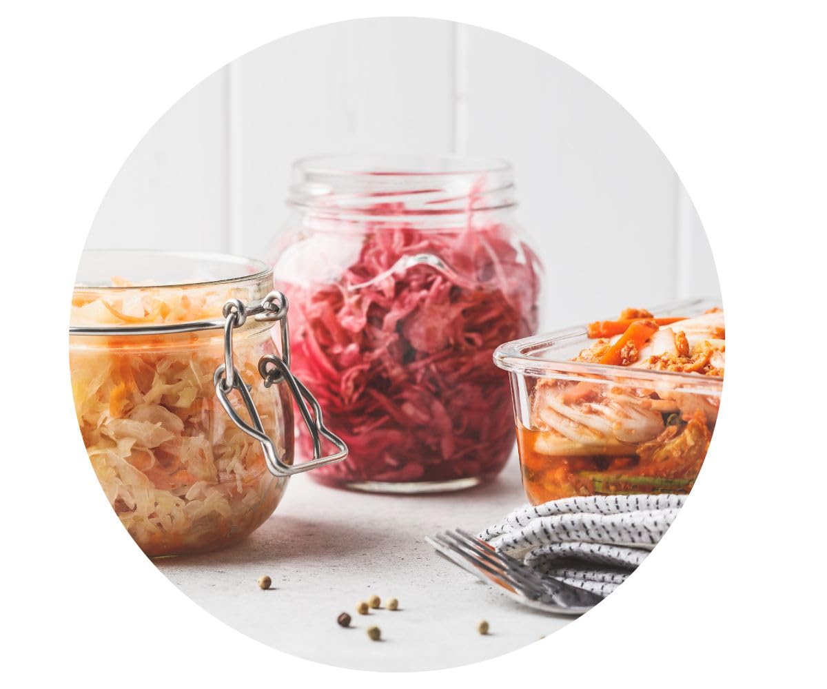 Euro-East Fermentierter Rotkohl 6er Pack im Glas | Hervorragende Ergänzung zu einer Vielzahl von Gerichten | Reich an Antioxidantien, Vitamin C und E | 6 x 460 g