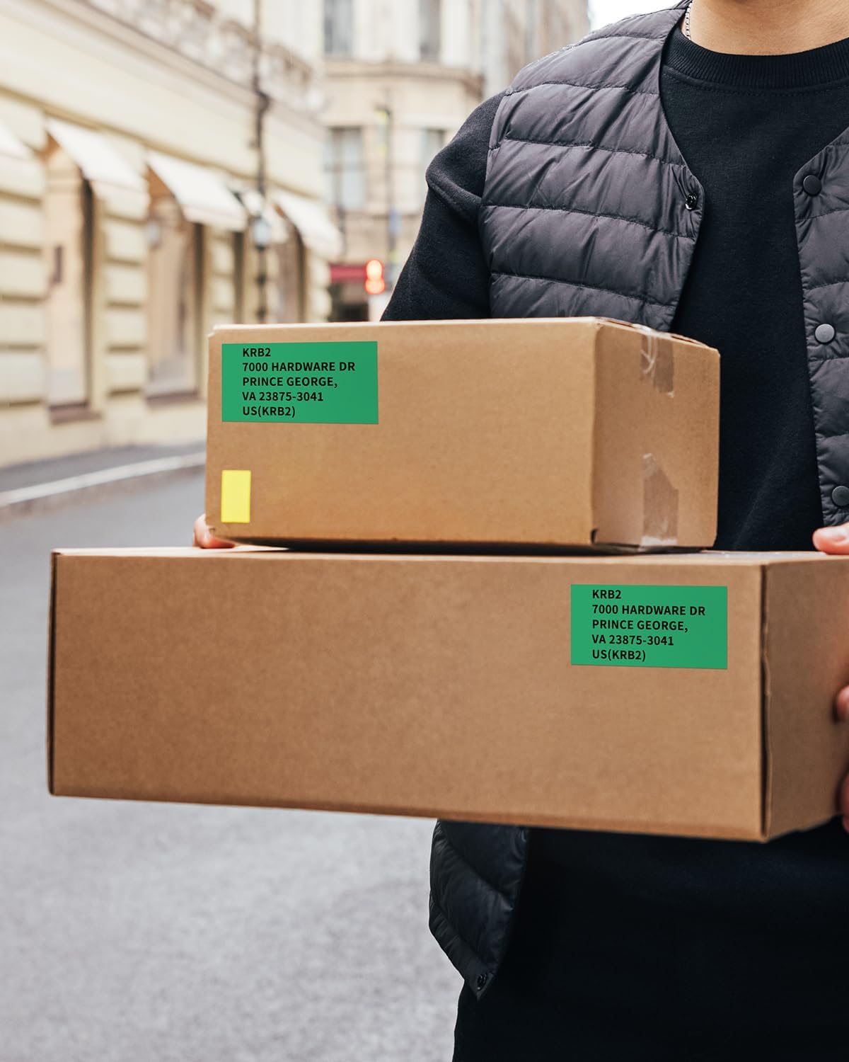 Continuous Length Labels Replacement for Brother DK-2205 (2.4 in x 100 ft),Compatible with Brother QL QL-800, QL-810W, QL-820NWB Label Printers,6 Rolls + 1 Refillable Cartridge Frames, Green - Image 5