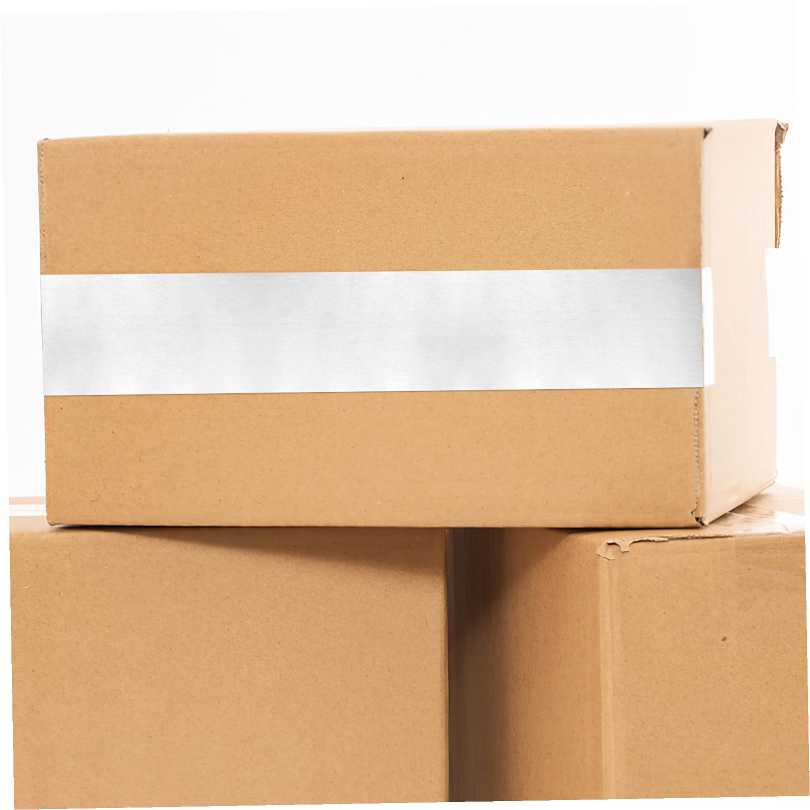 UKCOCO Ruban Adhésif D’emballage Papier Kraft Blanc 45 Mm x 30 m Autocollant Inscriptible 2 Rouleaux Polyvalent Pour Scellage Et Fixation Colis Usage Quotidien