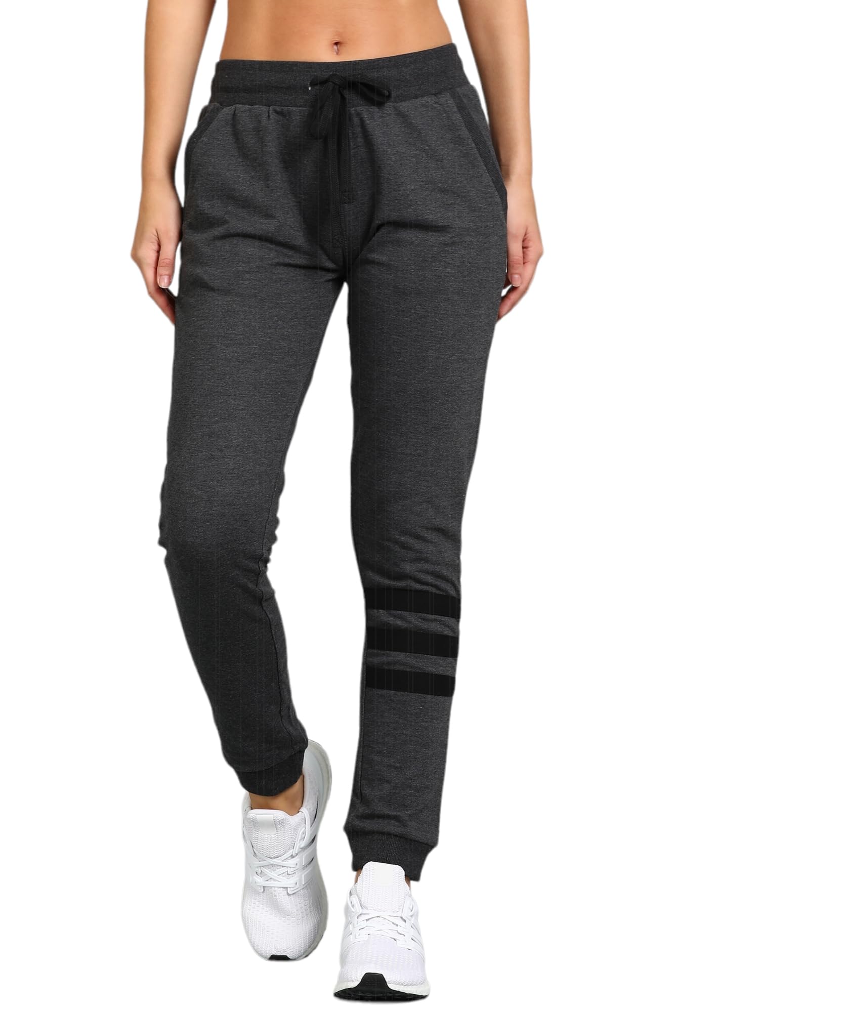 alan jones clothing Women's High Rise Solid Slim Fit Joggers Track Pant-picture-32
