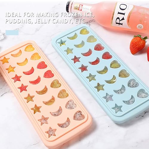 Miniatura 3 de Molde de silicona para cubitos de hielo de 24 cavidades, moldes de chocolate en forma de estrella, molde de jabón, moldes para hornear, molde para