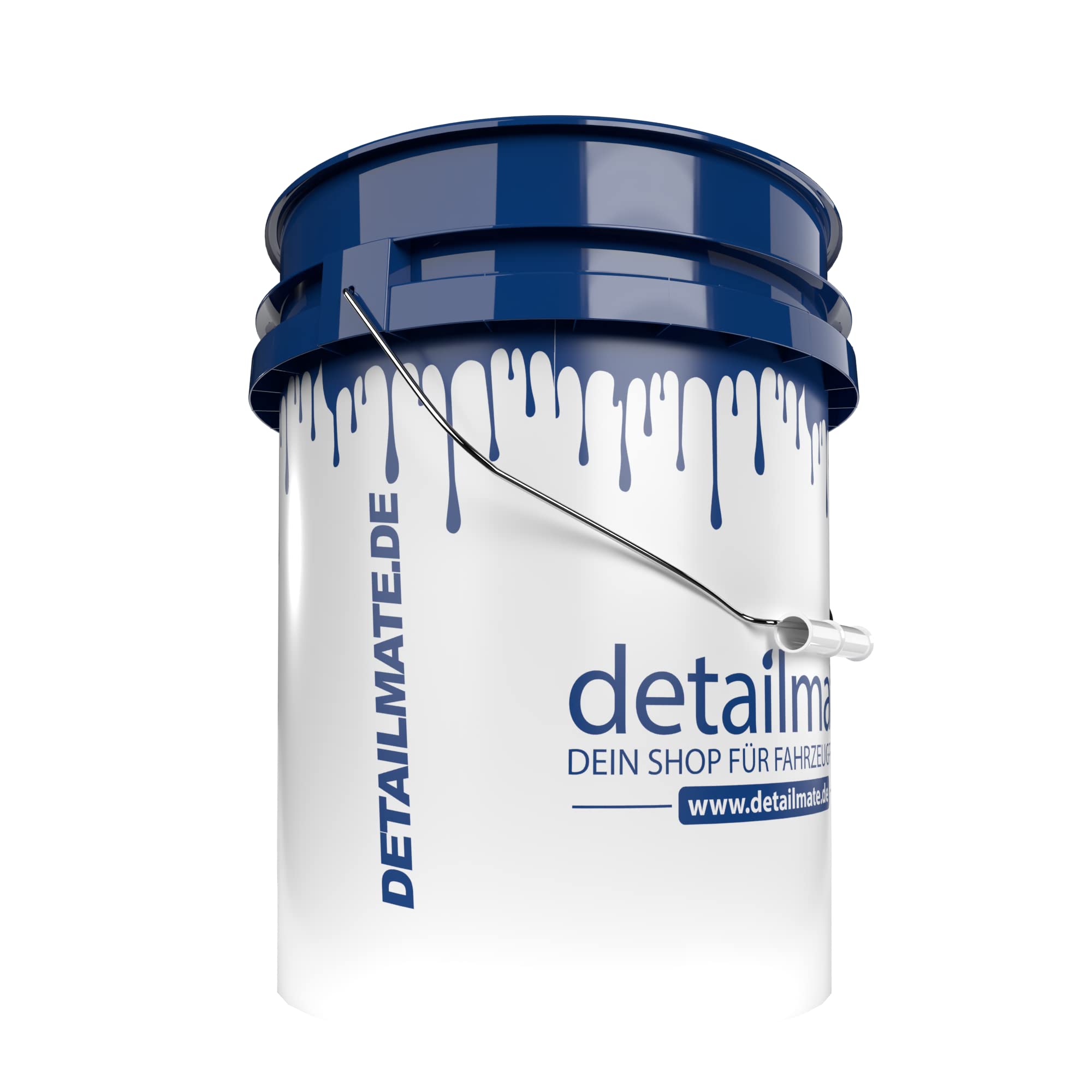 detailmate Set professionale per la pulizia dell'auto: secchio per lavaggio 5 GAL (circa 20 litri), coperchio per secchiello Gamma Seal blu/Grit Guard inserto rosso/Grit Guard Washboard