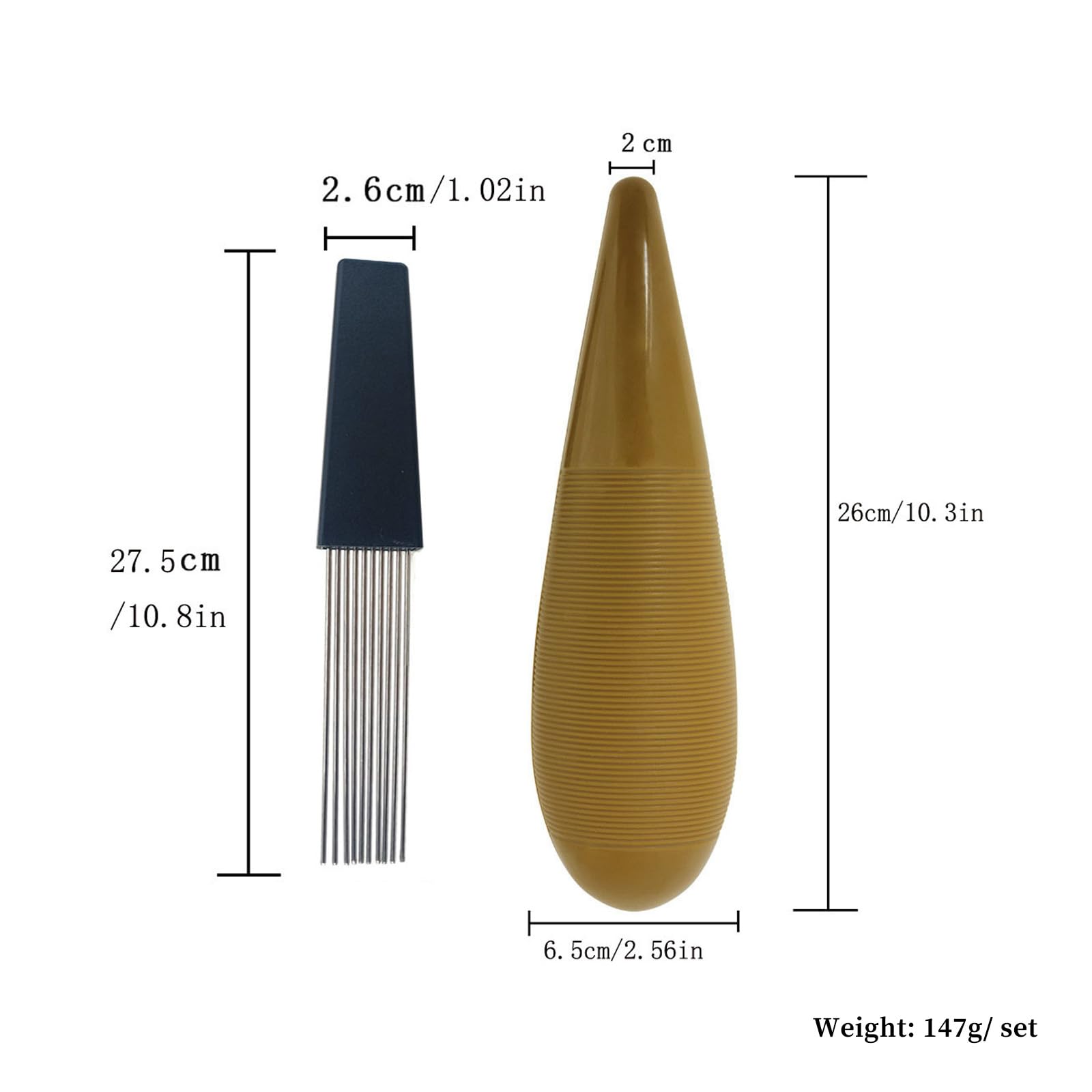 Amazon.co.jp: ALXFFBN ギロ楽器、スクレーパー1個付き