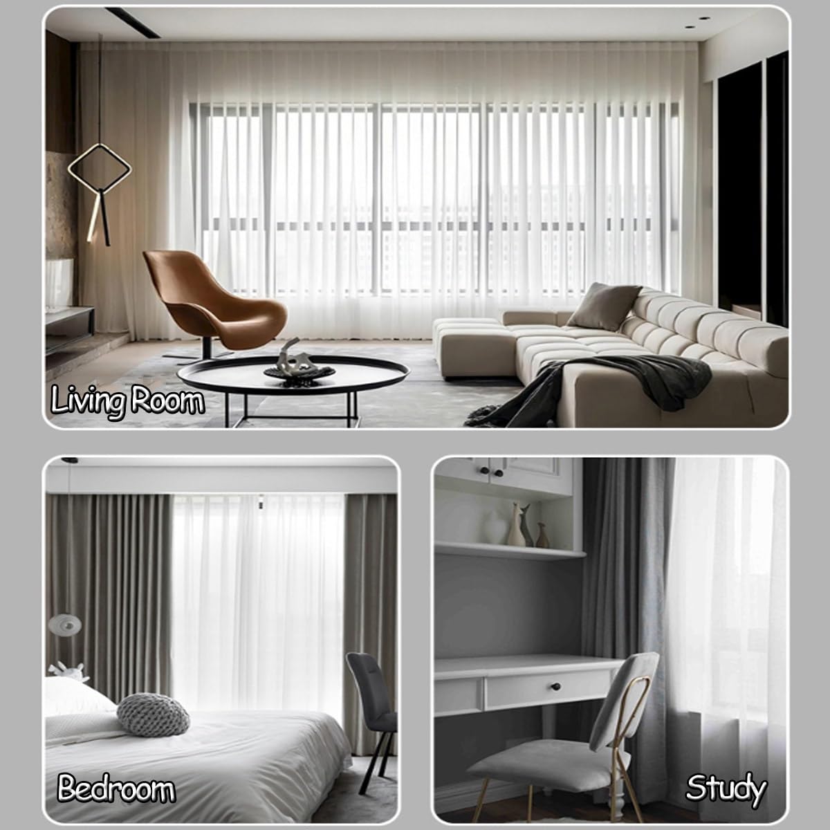 Montowany na suficie system podwójnych kurtyn, redukujące hałas, aluminiowe szyny do salonu i sypialni, eleganckie złote wykończenie, długość 320 cm, idealne do dzielenia pomieszczeń