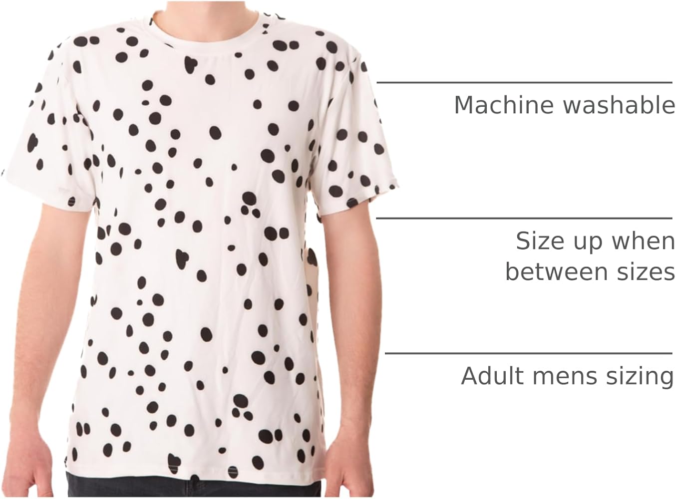 juemi Crazy Dalmatian Shirt オフホワイト Dalmatian Print T Shirt Animal Dalmatian Dog Print Shirt Dalmation