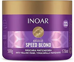 Inoar, Absolut Speed Blond, Máscara, Hidratação, Brilho E Neutralização Para Loiros Impecáveis - 500g