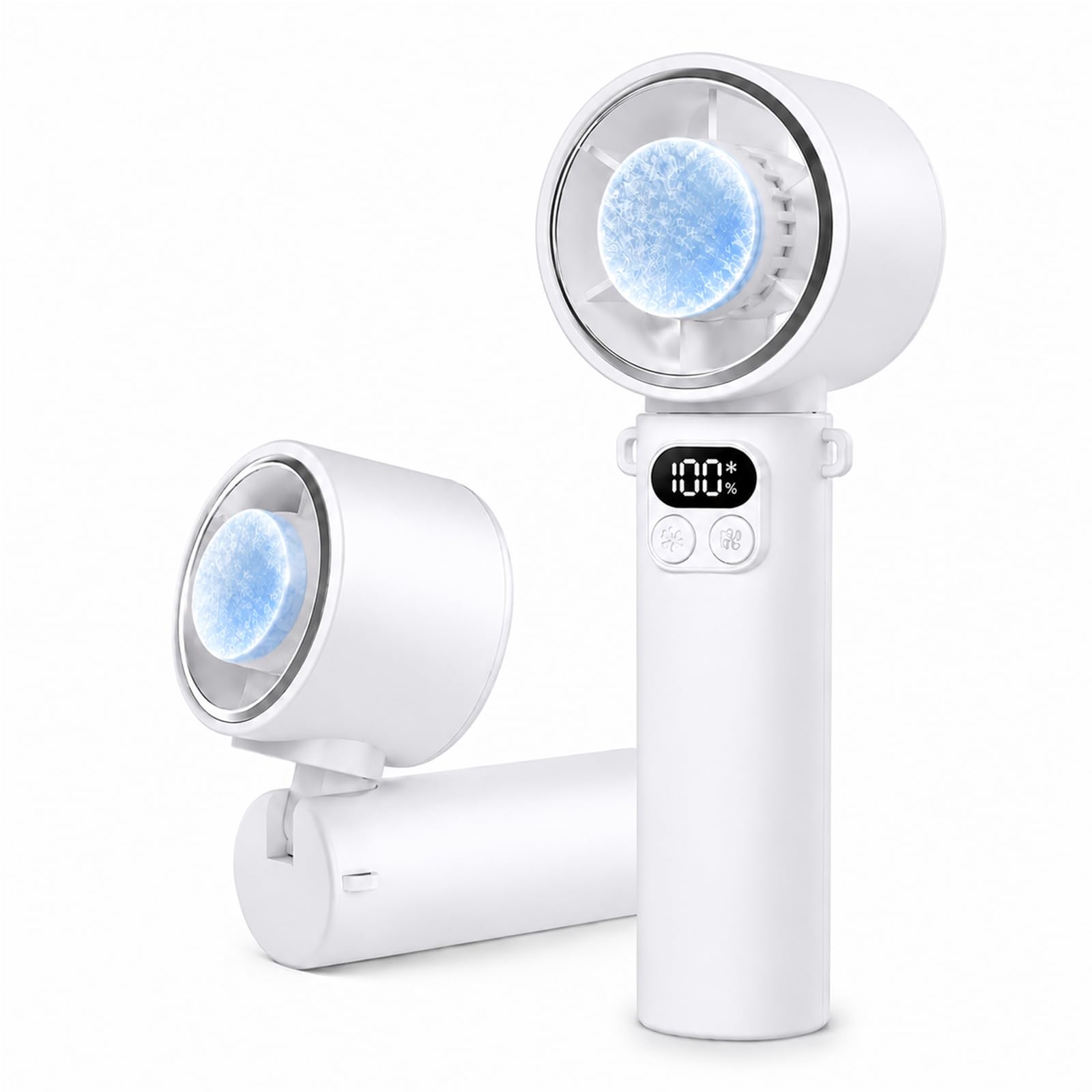 【1秒瞬間冷却】YOIIYO ハンディファン 冷却プレート付き パワフル風量 超…
