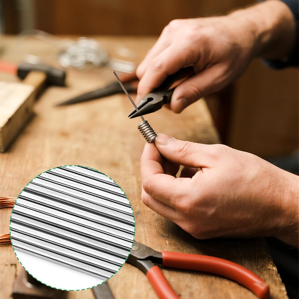 50 Stück Edelstahl-Federstahldraht – 0,4 Mm X 400 Mm, Gerade – 304er Edelstahl, Hart, Rostfrei – Für DIY, Modellbau, Schmuck, Federn & 3D-Druck – Leicht Schneidbar Rundstab 0,4 Mm 50 Stück Edelstahl-Federstahldraht – 0,4 Mm X 400 Mm, Gerade – 304er Edelstahl, Hart, Rostfrei – Für DIY, Modellbau, Schmuck, Federn & 3D-Druck – Leicht Schneidbar Rundstab 0,4 Mm
