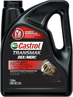 Castrol Transmax DEX/MERC Full Synthetic ATF Transmission Fluid, 1 Gallon - Universal for GM, Ford, Toyota, Honda & More