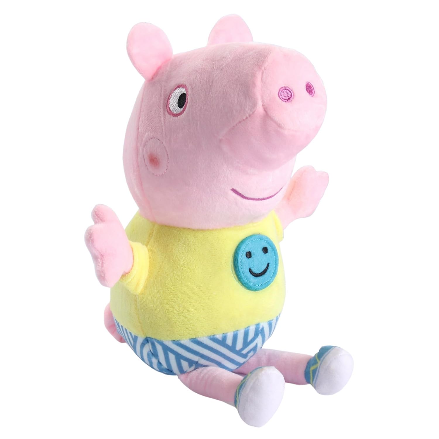 George Blue Smiley Plush – Huggable Peppa Pig Soft Toy, Adorable Collectible Stuffed Animal Doll, for Kids & Fans, Cuddly Character Plush 30cm-image-9
