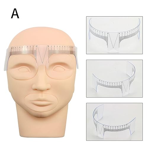 Miniatura 9 de Regla profesional de posicionamiento de cejas Microblading Brow Shape Design Ruler Herramienta de medida (B) Piercing y suministros (regla de puente