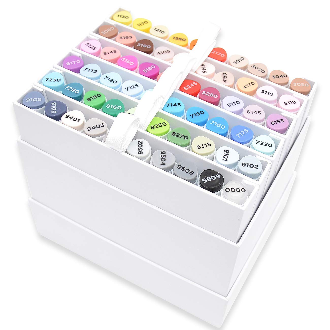 GRAPH’IT Kit de dibujo 60 rotuladores de pincel - Pincel y punta extra fina - Rotuladores de alcohol recargables - Ideal para ilustración, manga y diseño - Práctico almacenamiento de puntas de fieltro