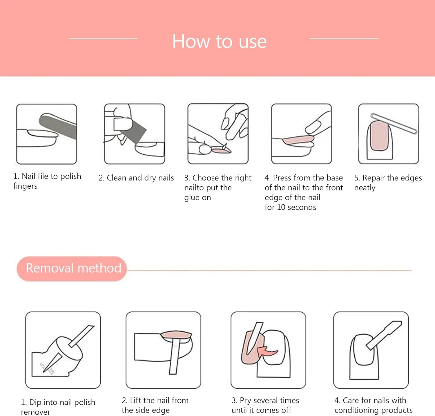 24 Pieces of Fake Nails Star Nail Wear Nail Nail Piece Finished Wear Nail Piece Removable Finished Nail Piece Nail Finished 1ML Go Glam : Beauty & Personal Care