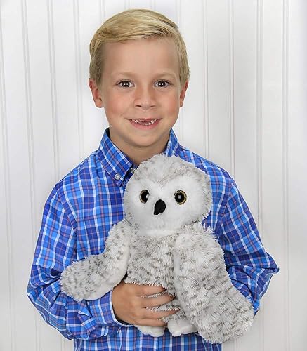 Miniatura 6 de Bearington Owlfred - Peluche de búho nevado blanco, 11 pulgadas