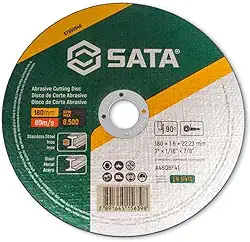 Disco de Corte Abrasivo Metal e Inox 4.1/2'x 1,00mm Sata ST55052G ST55052G
