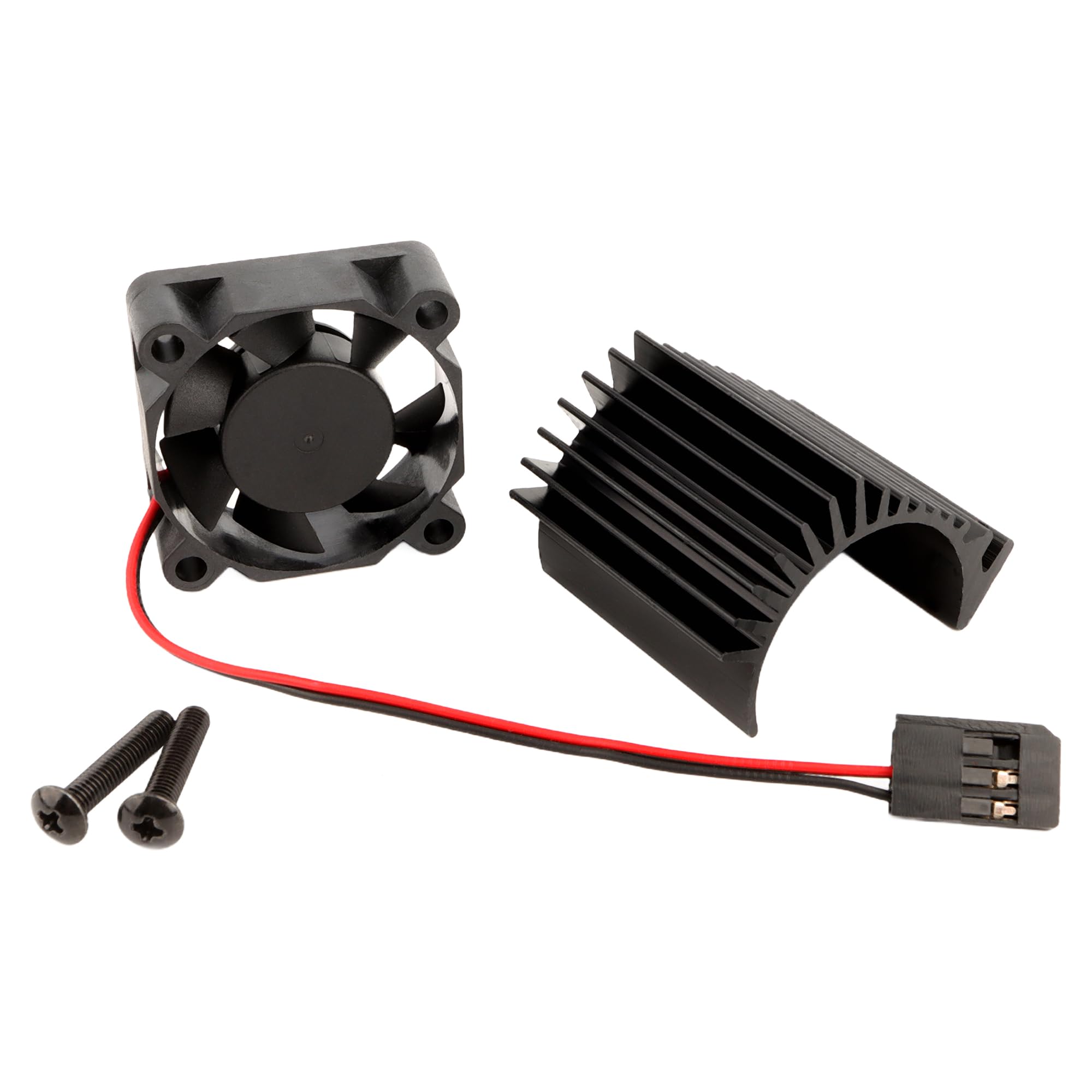 GDOOL for H16BM RC Car Motor Cooling Fan 16397 & Motor Heatsink 16395C Accessory Replacement Spare Parts for H16BM H16GT H16DR JC16EP H16R H16E 16208 16209 16210 H16P M161 M164 Trucks