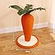 Leinen Karotte Modell Katze Kletterrahmen, kreative Kratzstämme, 25cm Kratzsäule für Katzen mit Ultimate Natürlichem Sisalseil, Indoor Katze Kratzbrett