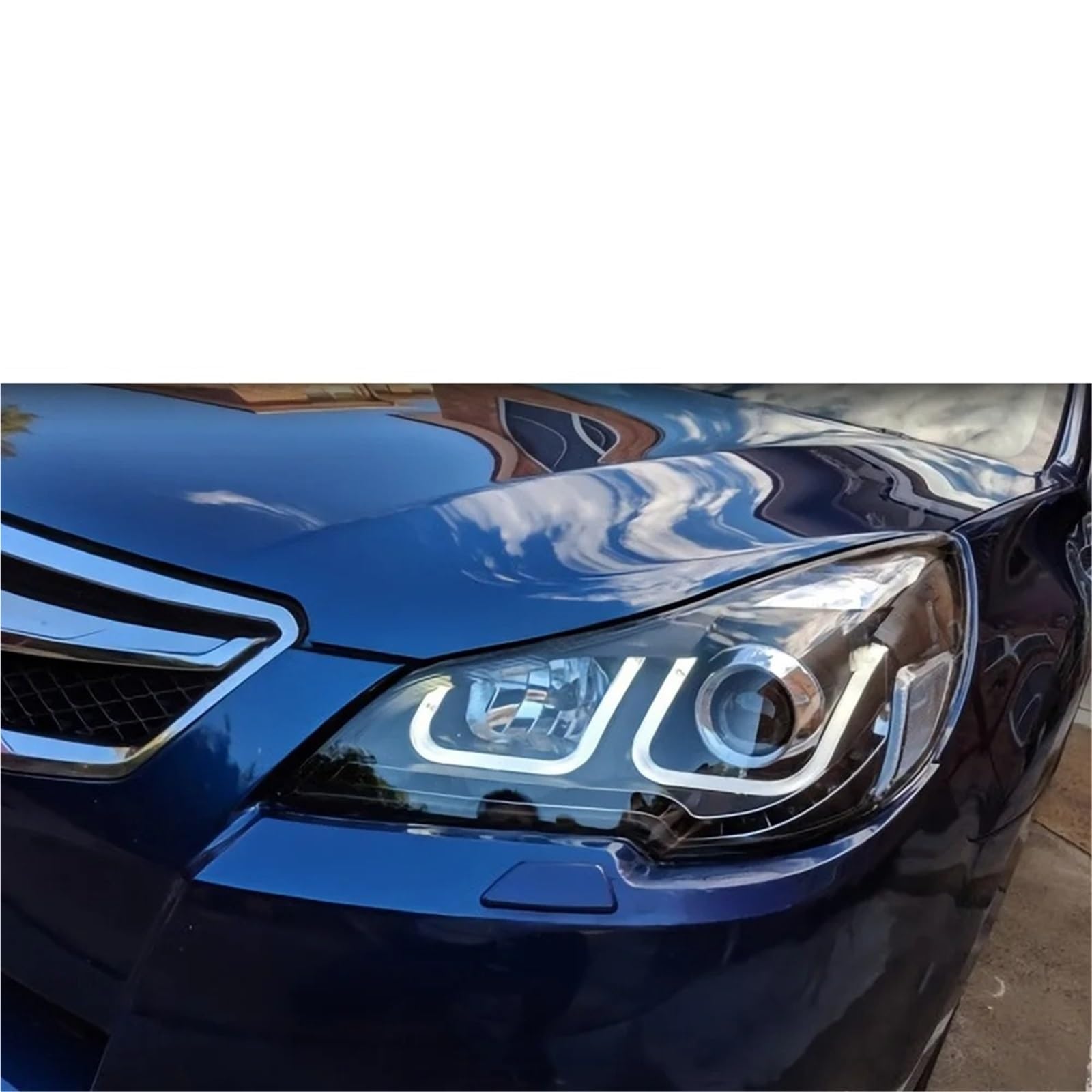 Faro Anteriore Per Subaru Per Outback Per Legacy 2010-2015 2 Pezzi Ricambi Fari Auto Lampade A LED Fari DRL Doppio Proiettore Facelift Gruppo Fari Anteriori