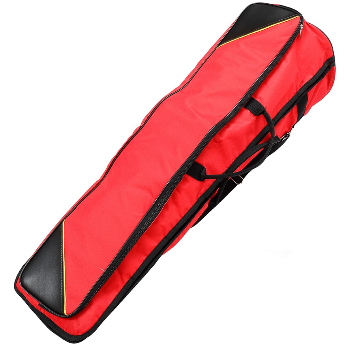 VICASKY Posaunentasche aus Oxford Stoff mit Fronttasche Portable Instrumententasche für Tenorposaune Rote Große Tragetasche zum Reisen