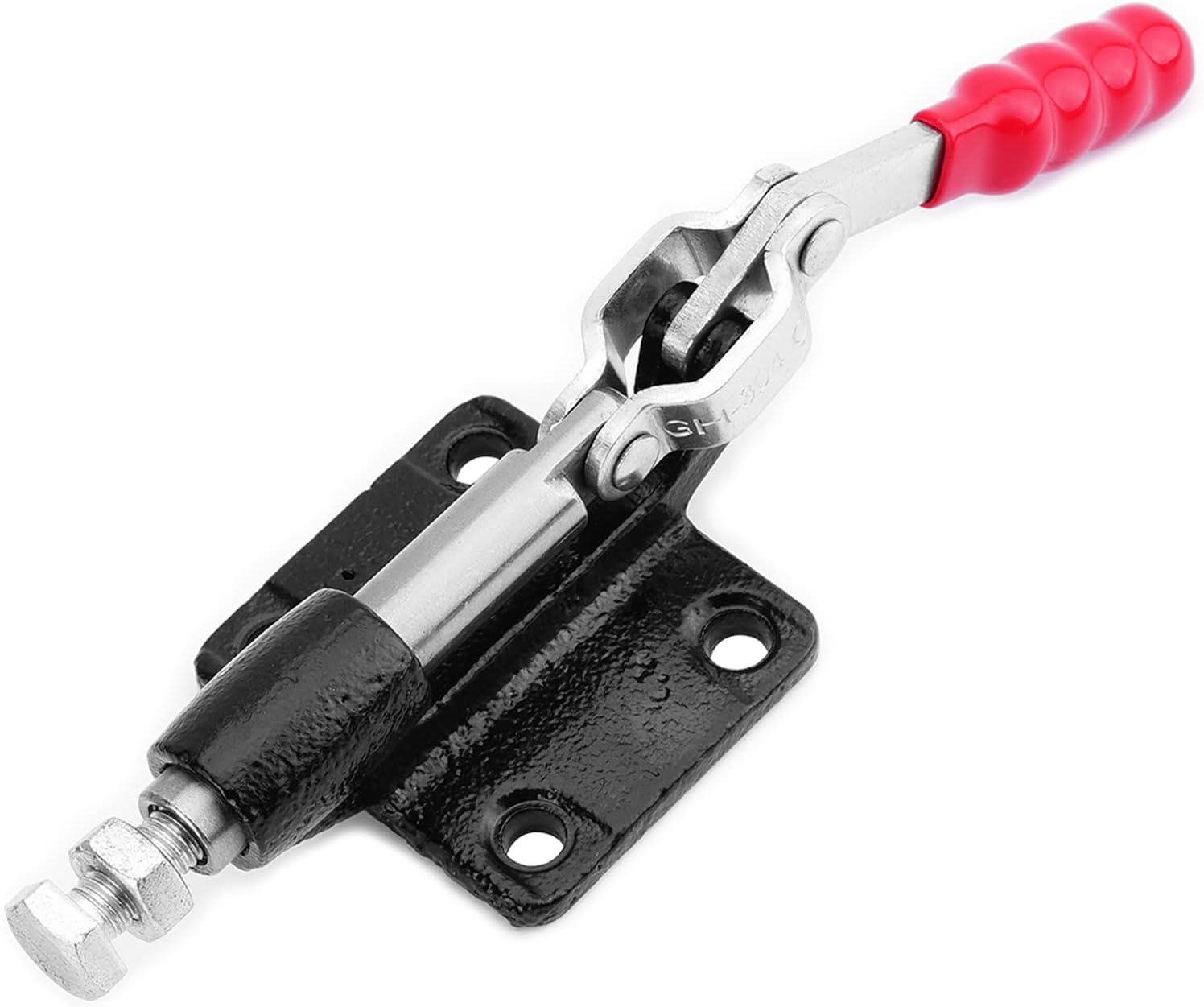 Utoolmart Adjustable Toggle Clamp, Pull Button Quick-Release Push Pull Action Toggle Clamp 507 Lbs Capacity 32mm Stroke Cold Rolled Sheet GH-305C Toggle Clamp 2 Pcs