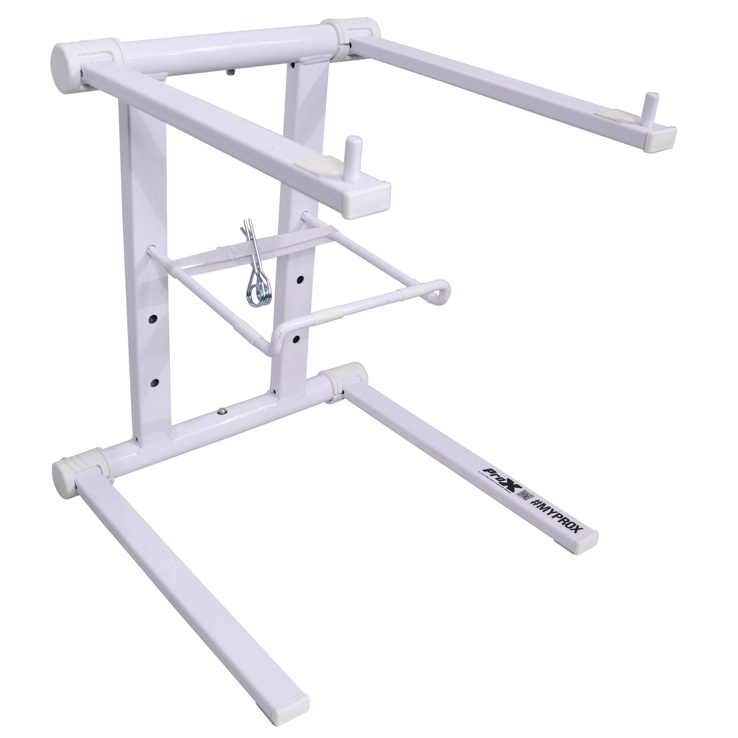 ProX T-LPS600WHITE XO DJ Foldable Laptop Stand with Carrying Bag - White - Image 2