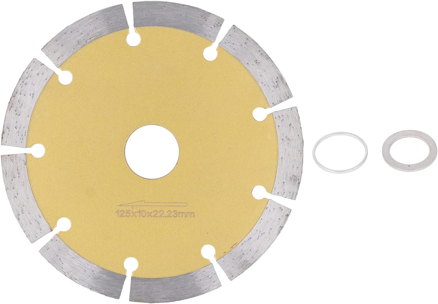 Segmented Diamond Saw Blade Ultra Thin Corrugated Teeth High Strength Saw Blade for Tile Granite Marble Ceramic Cutting (125mm)