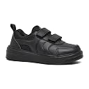 Campus Kids CS-26106V All Black School Shoes - 1UK/India 1 Pair gallery image