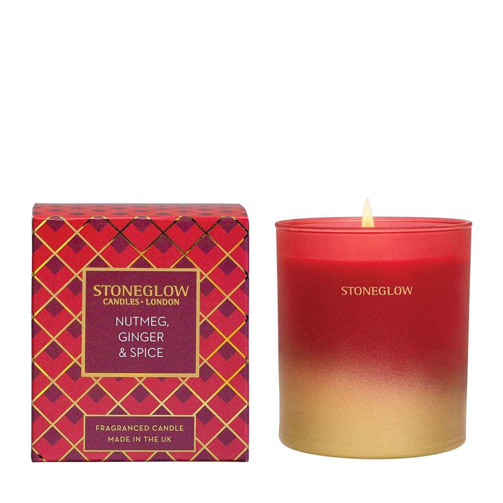 Stoneglow Candles Seasonal Tumbler Candle - Nutmeg, Ginger & Spice