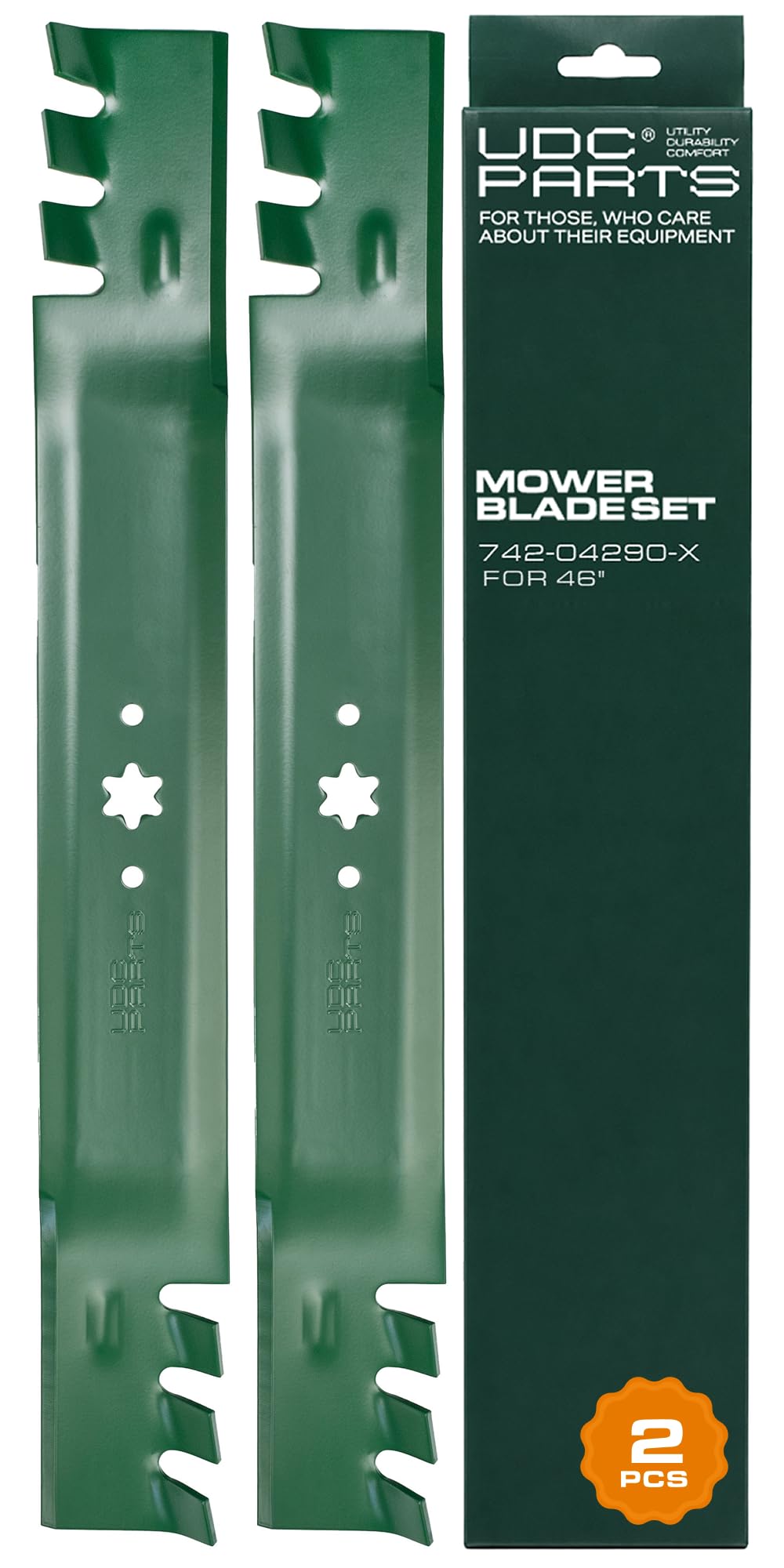 UDC Parts 942-04290 Mower Blades Replacement for Cub Cadet 46 Inch, 2 Pack
