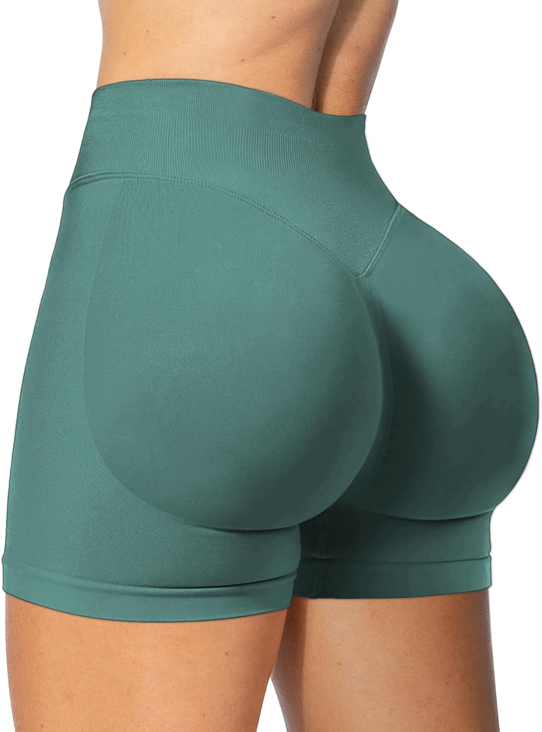 4.5" Workout Impact Shorts Hidden Scrunch Butt Lifting Gym Booty Biker Shorts for Women Tummy Control