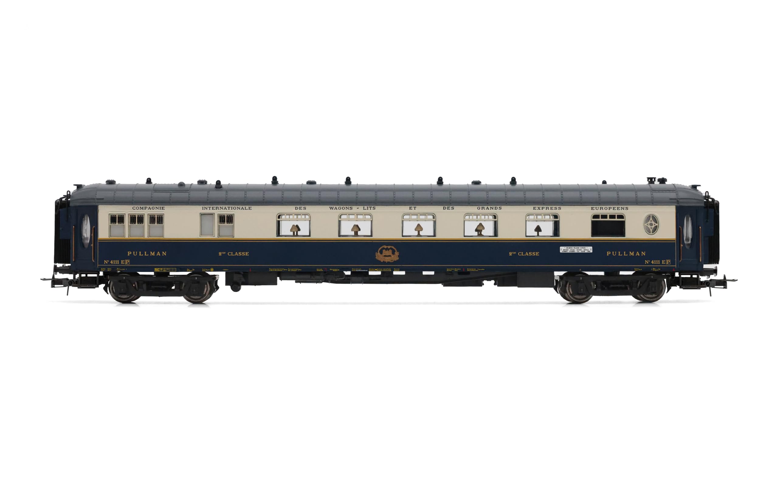 HR4391 Rivarossi CIWL, Lot de 3 unités Edelweiss Pullman Express, Set 2/2 (DD3, VPC Fleche d'or + VP Étoile du Nord), EP. II Autocars de passagers