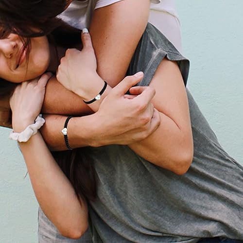 Miniatura 5 de Pulsera personalizada con 26 iniciales de cobre, pulsera tejida con letras de corazón de cobre, pulsera tejida con dije de corazón delicado para