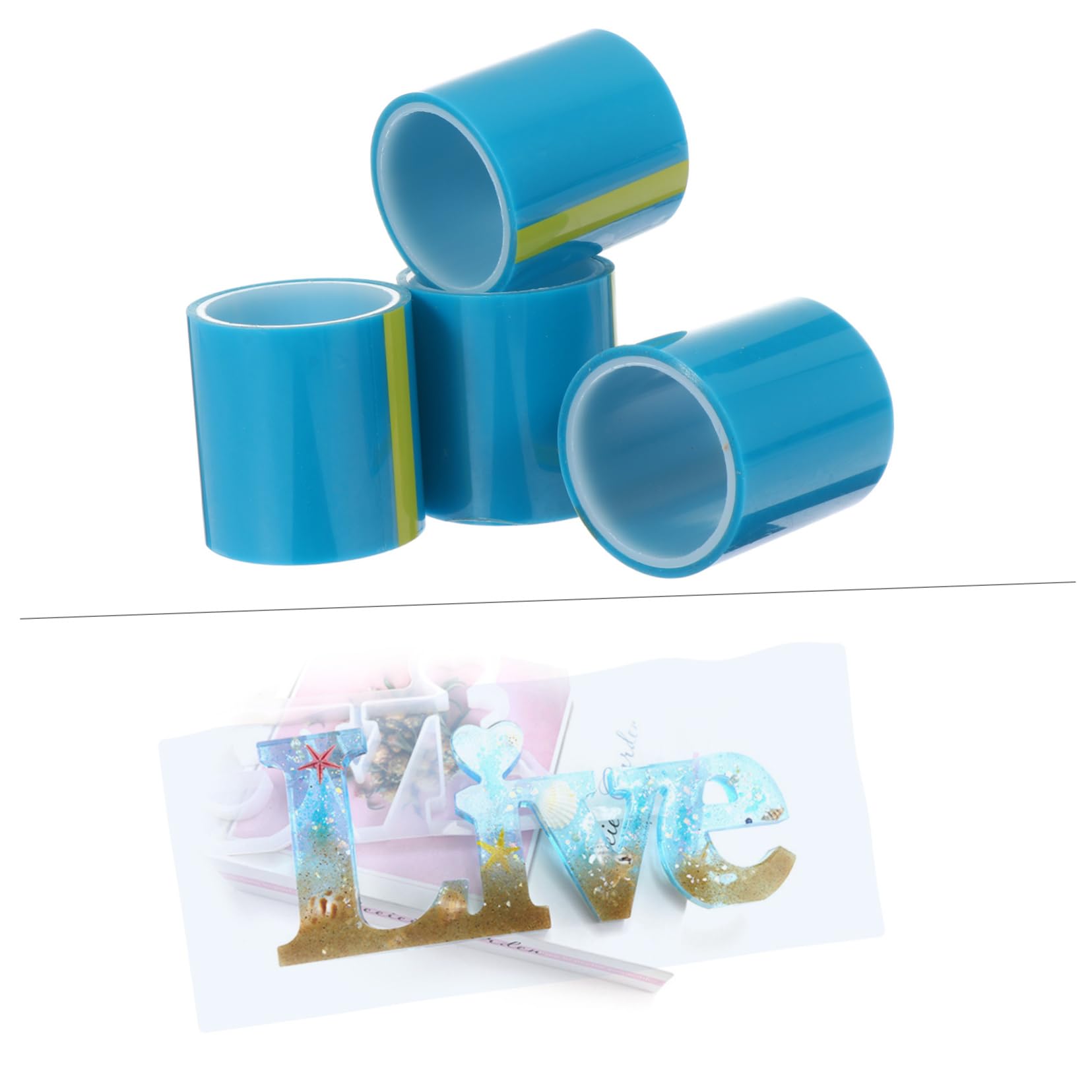 COHEALI 12pezzi Nastro Adesivo Senza Traccia Per Creazioni Uv Blu Strumenti Per Fai Te Facile Da Rimuovere Per Accessori Fai Te e Progetti Creativi